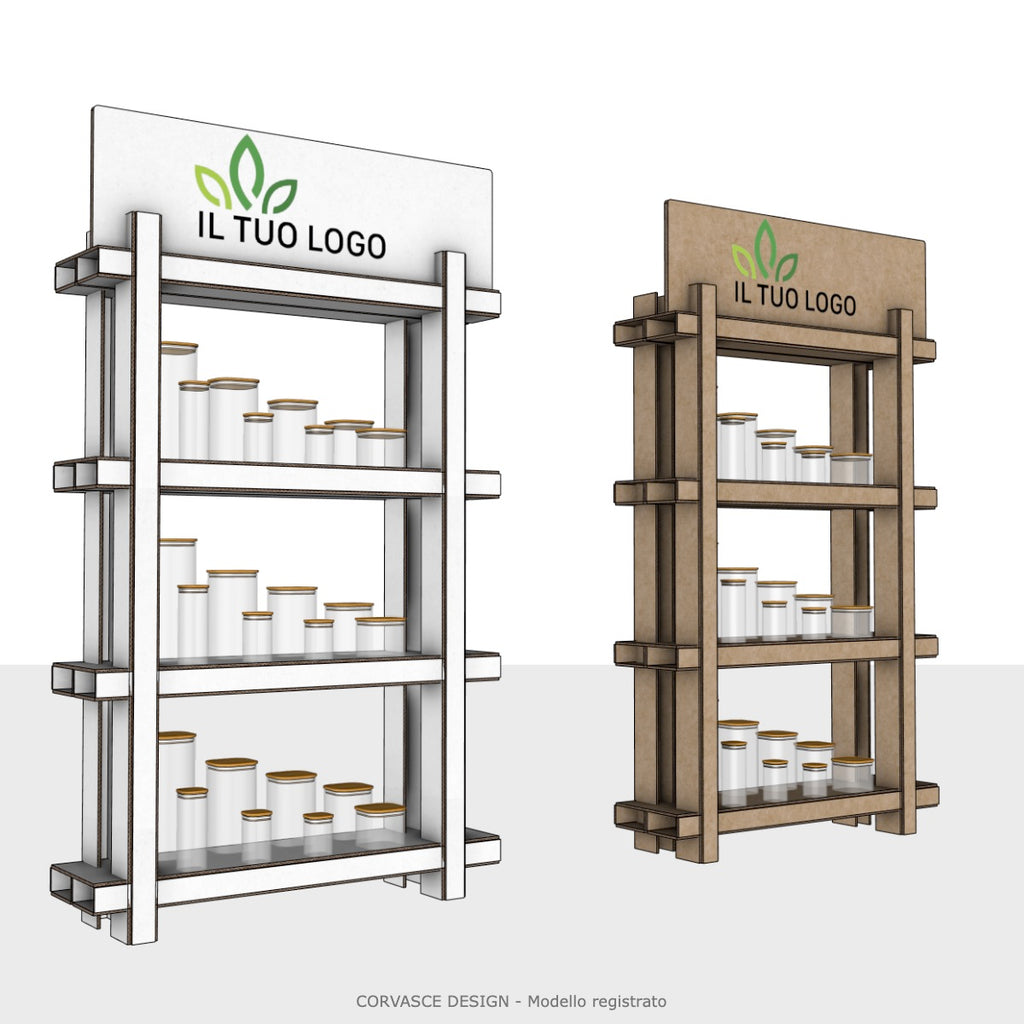 Espositore Bamboo mensole