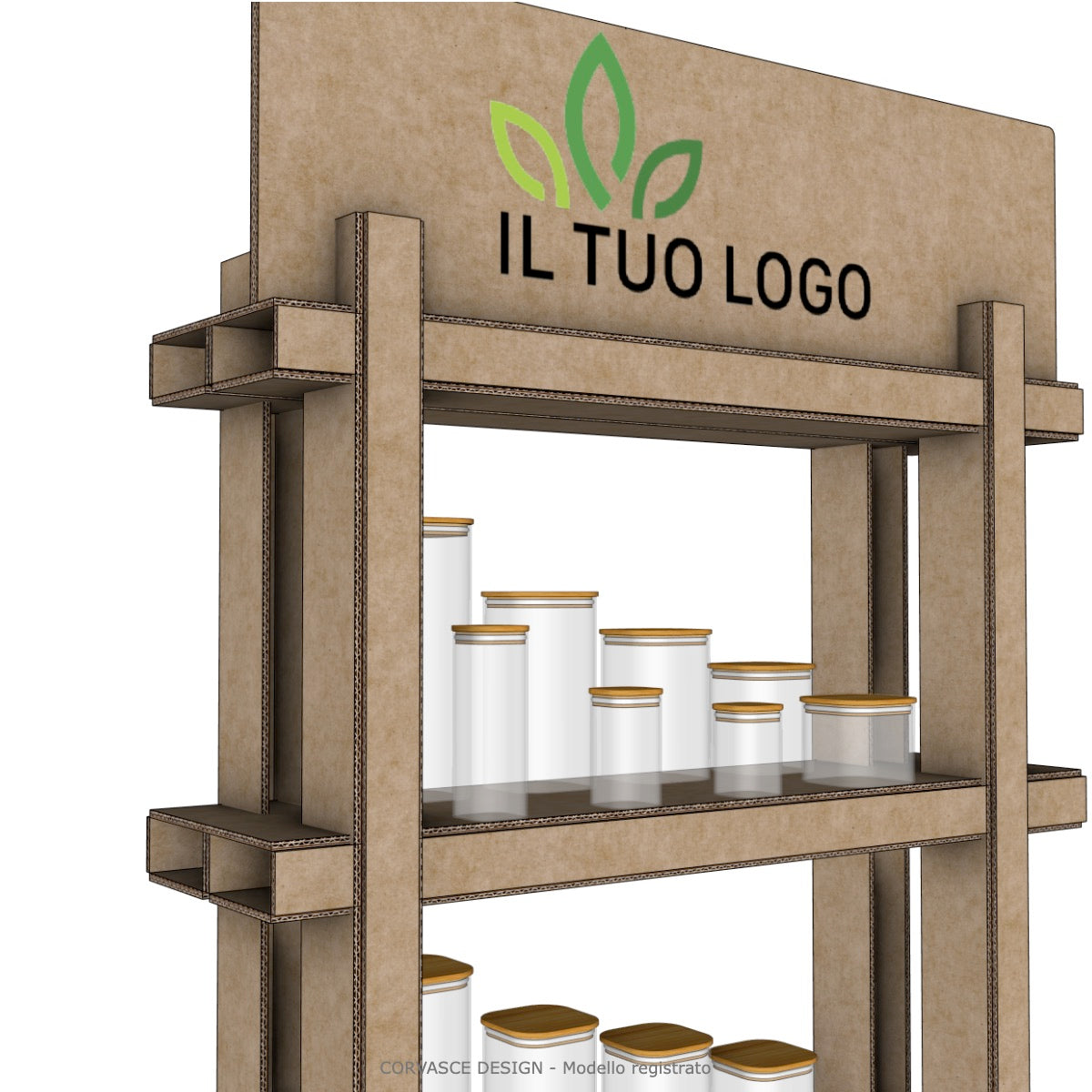 Espositore Bamboo mensole