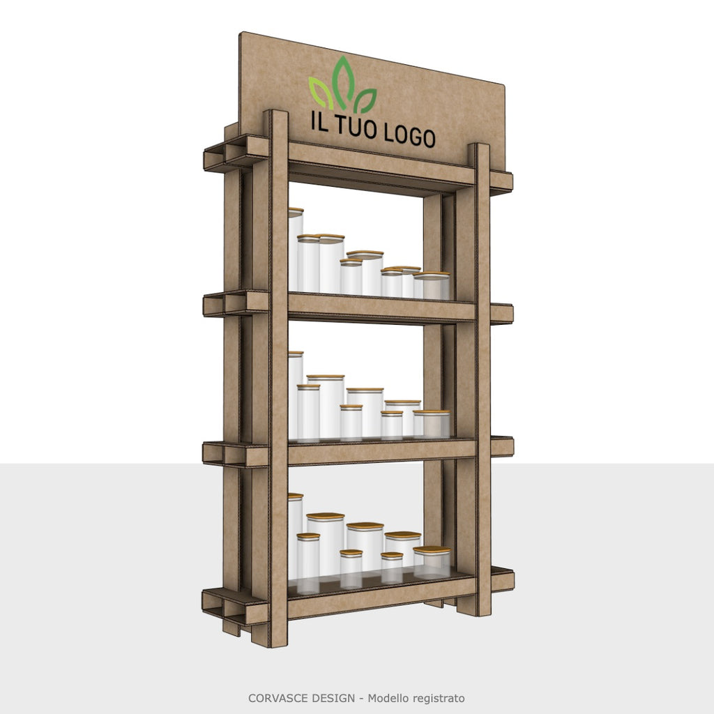 Espositore Bamboo mensole