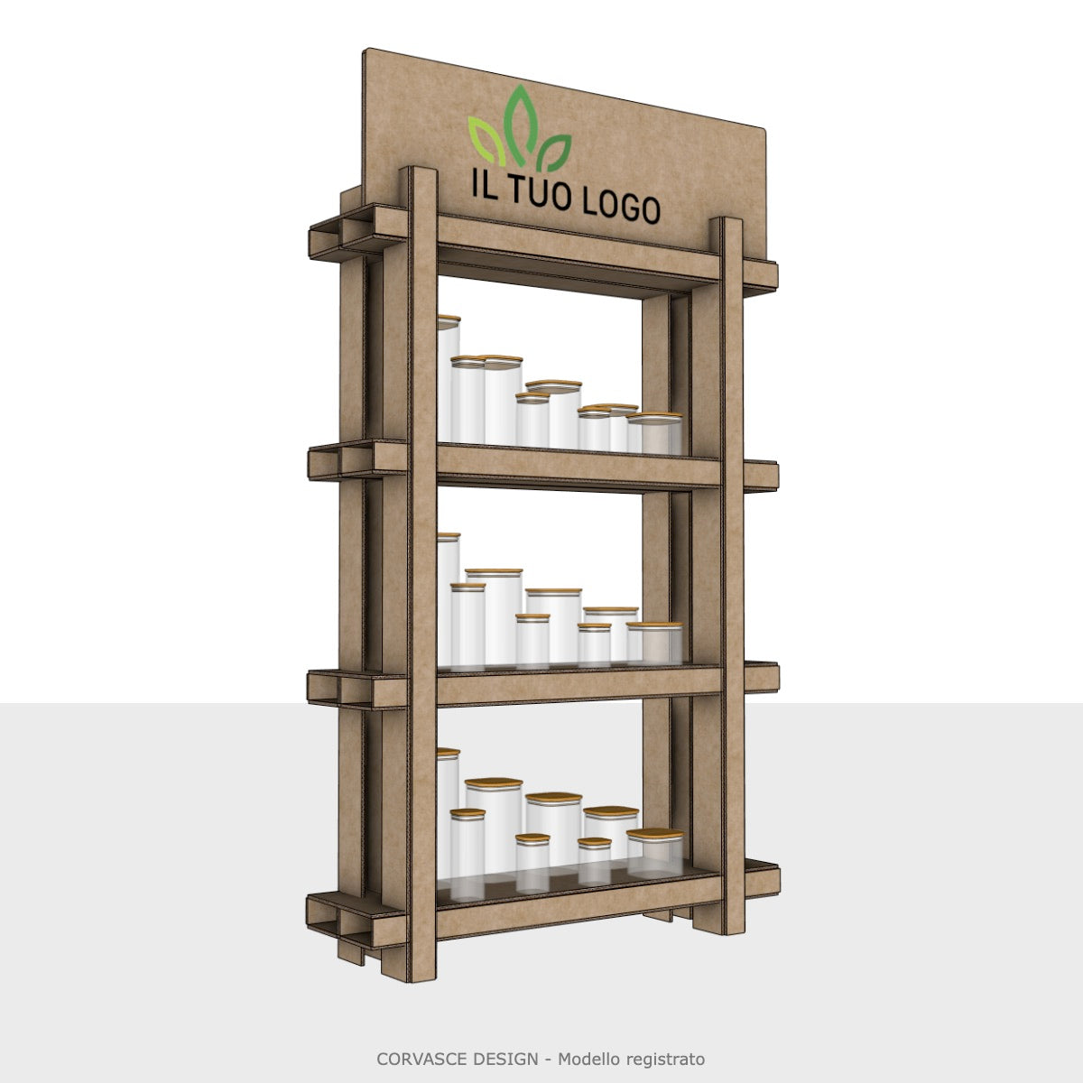 Espositore Bamboo mensole