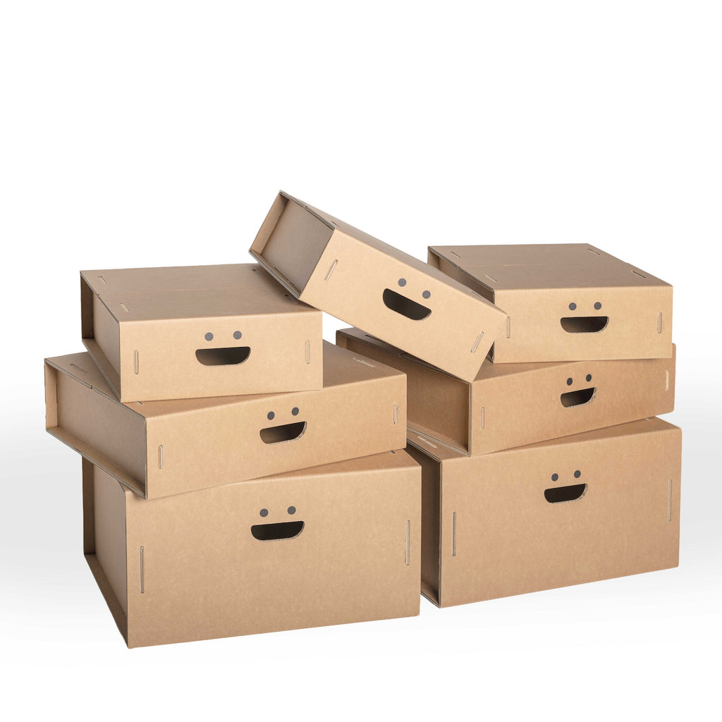 Set scatole organizer armadio 7 pezzi colore 3 Avana - Corvasce Design