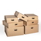 Set scatole organizer armadio 7 pezzi colore 3 Avana - Corvasce Design