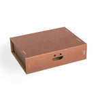 Set 4 scatole M organizer armadio colore 2 Terracotta - Corvasce Design