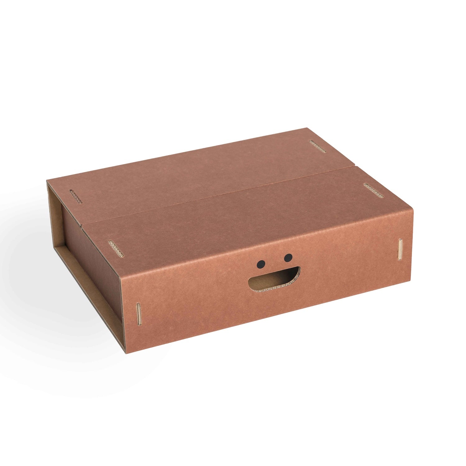 Set 4 scatole M organizer armadio colore 2 Terracotta - Corvasce Design