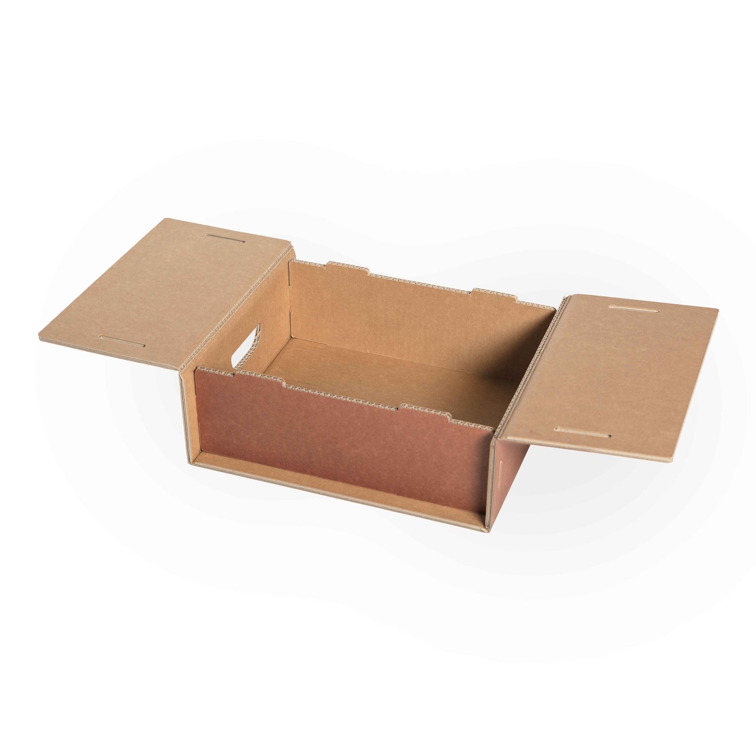 Set 4 scatole M organizer armadio colore 4 Terracotta - Corvasce Design