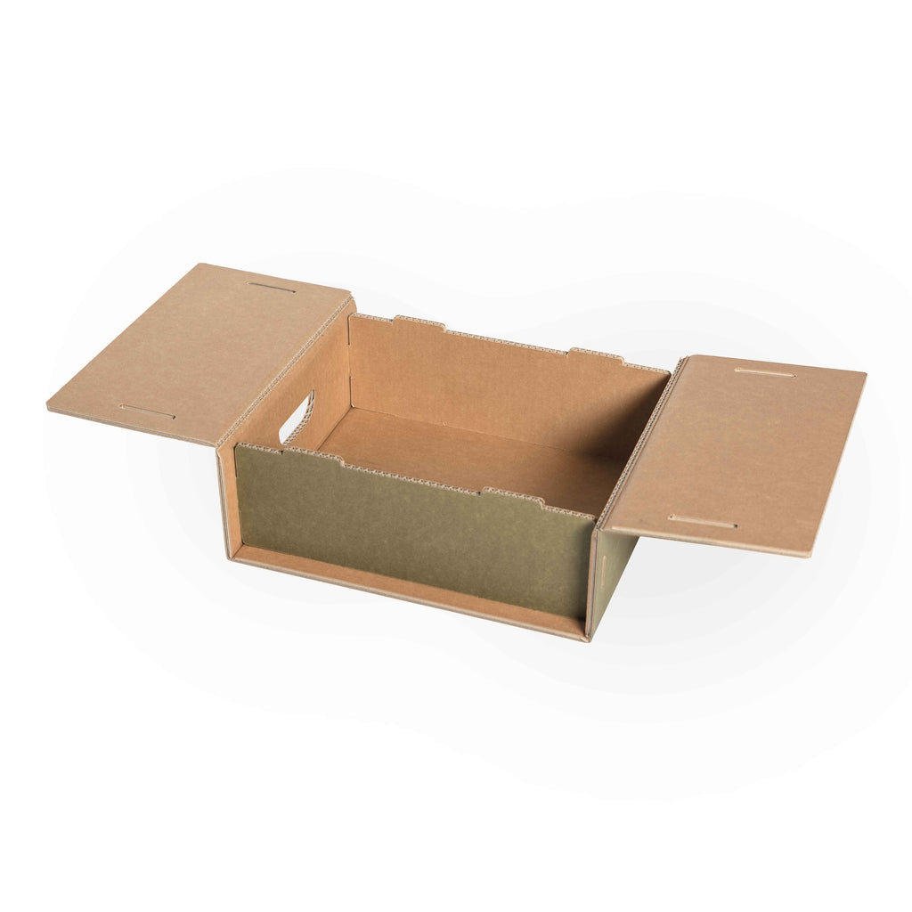 Set 4 scatole M organizer armadio colore 4 Olive - Corvasce Design