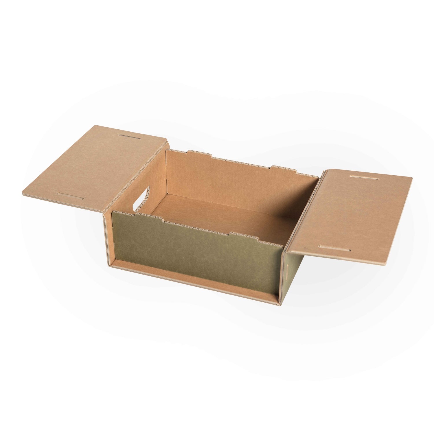 Set 4 scatole M organizer armadio colore 4 Olive - Corvasce Design