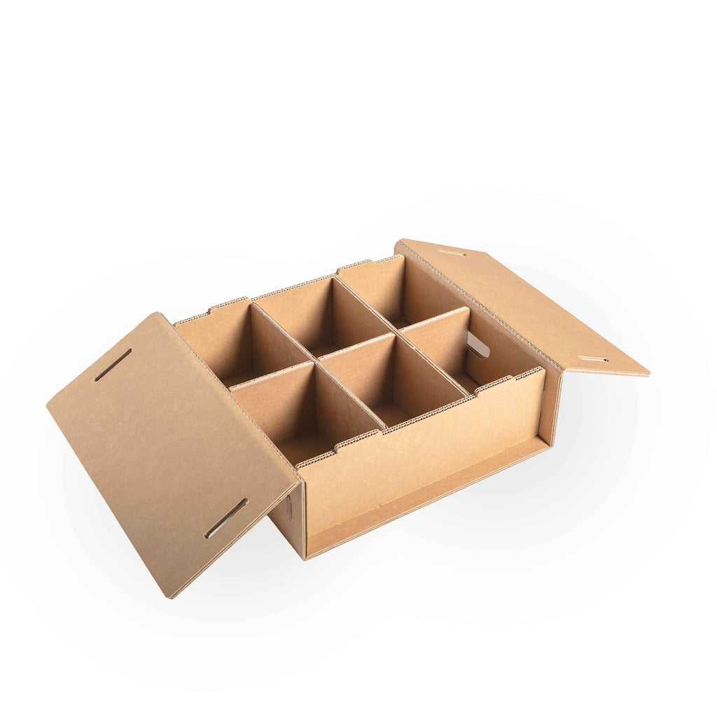 Set 6 scatole S organizer armadio colore 2 Avana - Corvasce Design