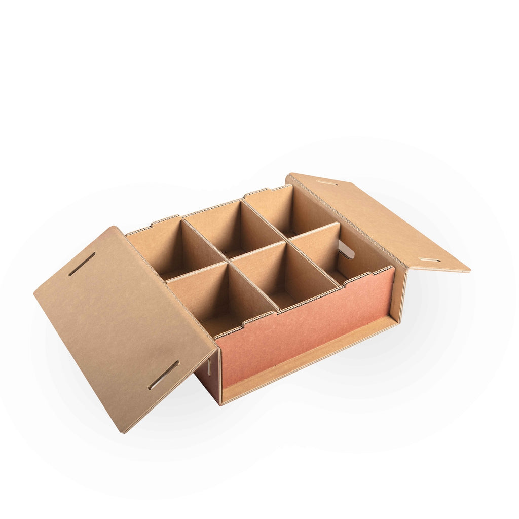 Set 6 scatole S organizer armadio colore 2 Terracotta - Corvasce Design