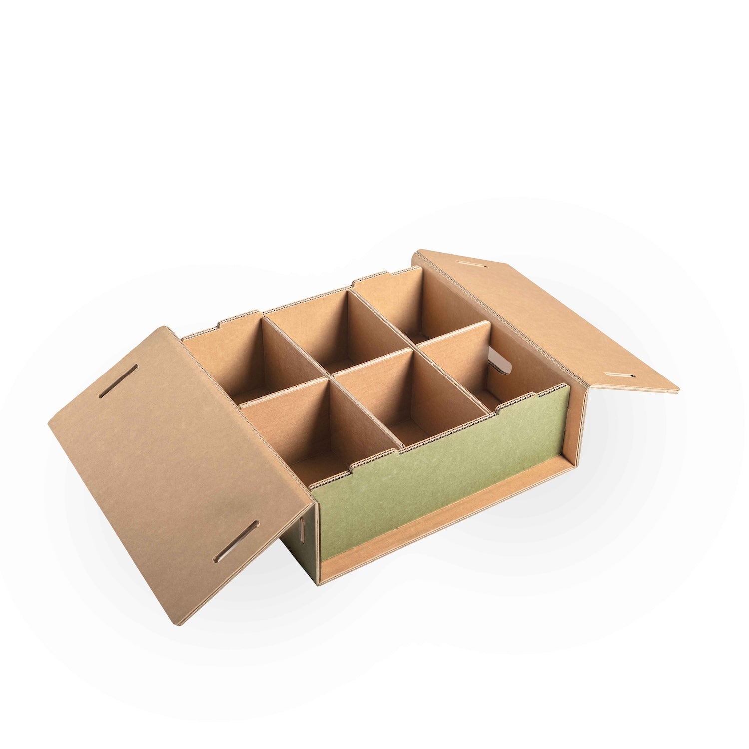 Set 6 scatole S organizer armadio colore 2 Olive - Corvasce Design