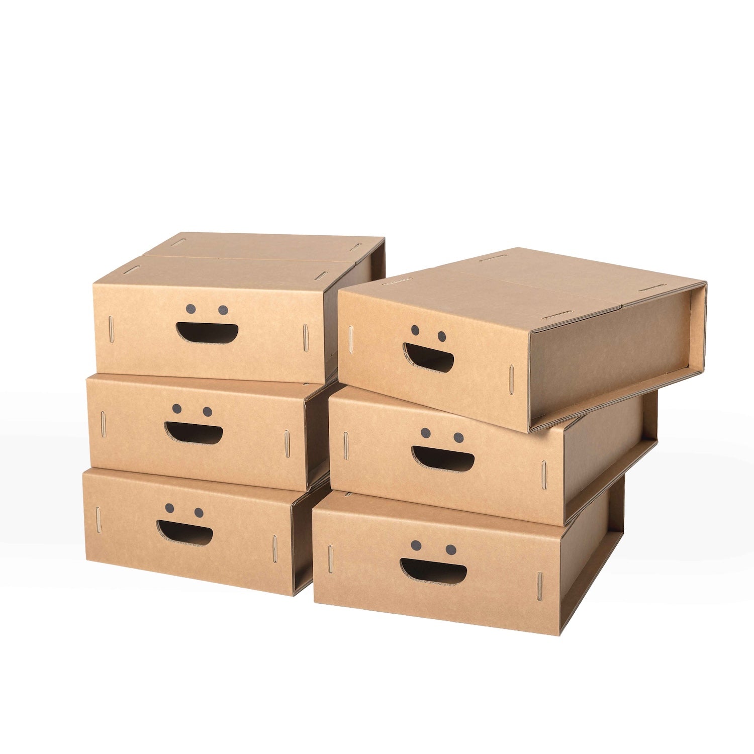 Set 6 scatole S organizer armadio colore 4 Avana - Corvasce Design