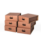 Set 6 scatole S organizer armadio colore 4 Terracotta - Corvasce Design