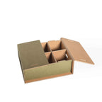 Set 6 scatole S organizer armadio colore 5 Olive - Corvasce Design