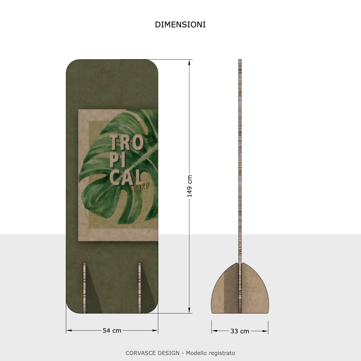 Totem Comunicazione 149x54 cm